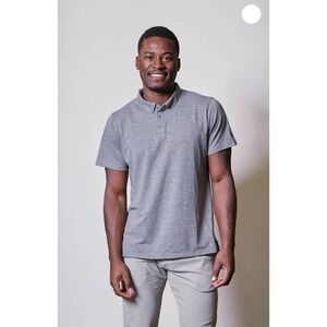 Ivy Citizens Men’s Flex Heather Gray Large Polo Shirt NWT